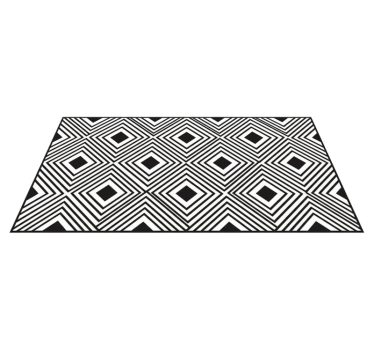 Alfombra vinílica cocina rombos en relieve - TenVinilo