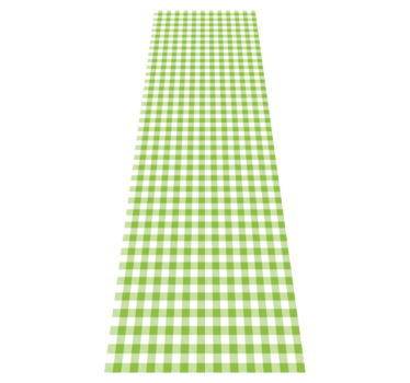 Alfombra vinílica cocina diseño cuadros verdes - TenVinilo