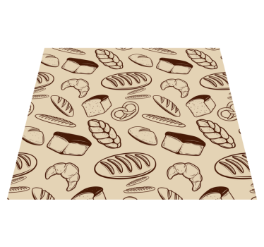 Alfombra vinílica cocina panadería sin costuras - TenVinilo