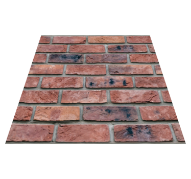 Alfombra vinílica dormitorio pared de piedra inusual - TenVinilo