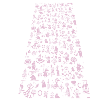 Alfombra vinílica dormitorio moomi rosa - TenVinilo