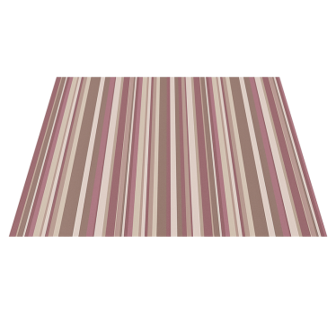 Alfombra vinílica dormitorio rosa rayas - TenVinilo