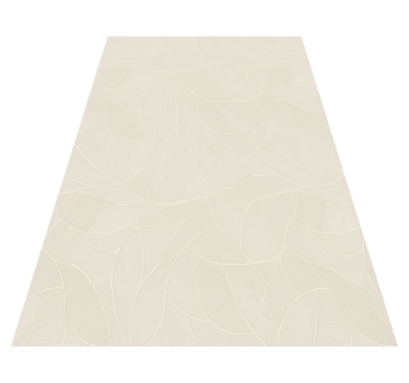 Alfombra vinílica dormitorio diseño floral suave - TenVinilo