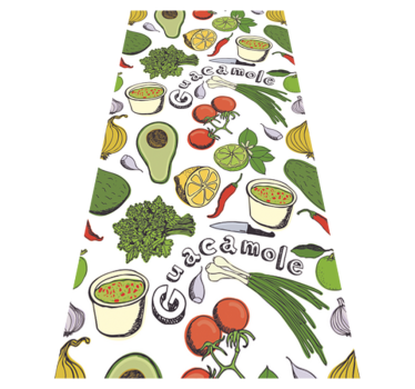 Alfombra vinílica cocina vinil decorativo frutas mexicanas - TenVinilo