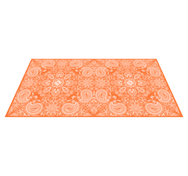 Alfombra vinílica cocina azulejos paisley - TenVinilo