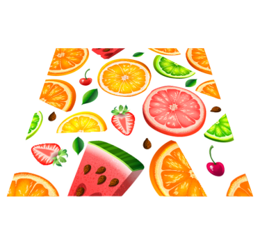 Alfombra vinílica cocina vinilo frutas cenefa - TenVinilo