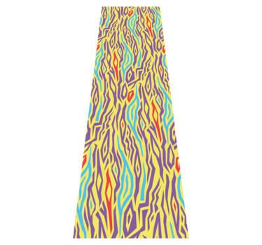 Alfombra vinílica cocina zebra vintage animal print - TenVinilo