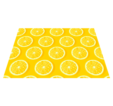 Alfombra vinílica cocina limones en rodajas - TenVinilo