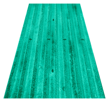 Alfombra vinílica cocina textura metálica envejecida menta - TenVinilo