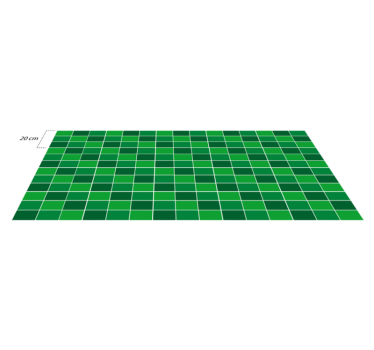 Alfombra vinílica cocina ladrillo verde - TenVinilo