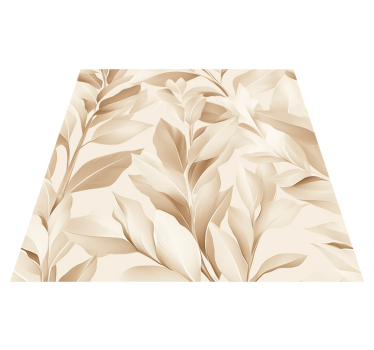 Alfombra vinílica cocina diseño de sábanas beige - TenVinilo