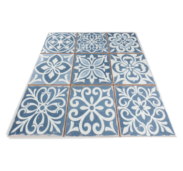 Alfombra vinílica cocina azulejos marroquíes - TenVinilo