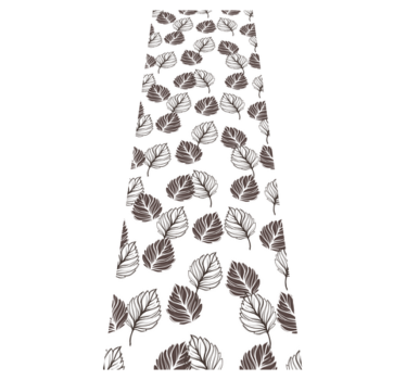 Alfombra vinílica cocina hoja gris estilo kinfolk - TenVinilo