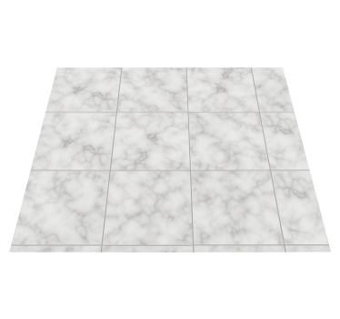 Alfombra vinílica cocina baldosas de mármol blanco - TenVinilo
