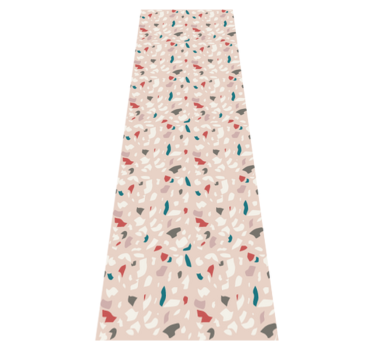 Alfombra vinílica dormitorio efecto terrazzo - TenVinilo