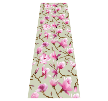 Alfombra vinílica dormitorio hermosa magnolia púrpura - TenVinilo