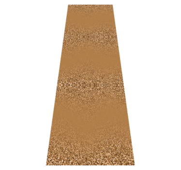Alfombra vinílica dormitorio diseño retro marrón con puntos - TenVinilo