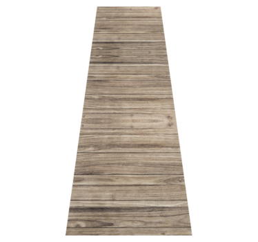 Alfombra vinílica oficina tablones de madera rústicos grises - TenVinilo