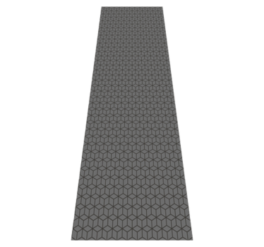 Alfombra vinílica oficina cubos grises 3d - TenVinilo