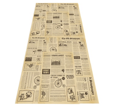 Alfombra vinílica oficina periódico americano vintage - TenVinilo