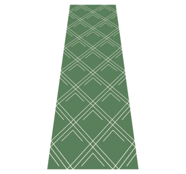 Alfombra vinílica oficina cuadrados verdes elegantes - TenVinilo