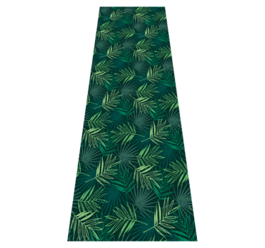 Alfombra vinílica oficina patrón tropical mezclado - TenVinilo