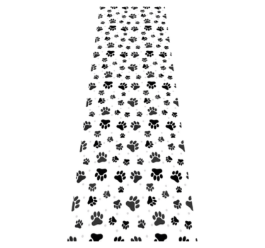 Alfombra vinílica dormitorio huellas de mascotas - TenVinilo