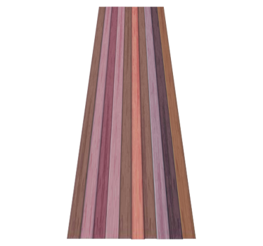 Alfombra vinílica dormitorio textura madera gris y rosa - TenVinilo
