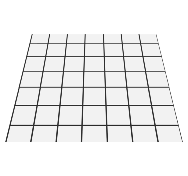 Alfombra vinílica dormitorio tablero ajedrez irregular - TenVinilo