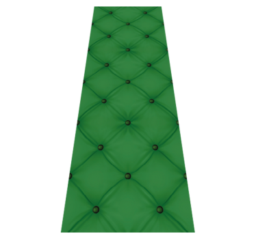 Alfombra vinílica dormitorio imitación terciopelo verde - TenVinilo