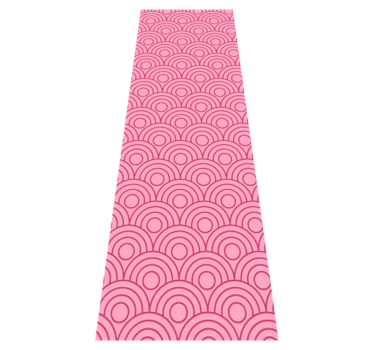 Alfombra vinílica dormitorio forma rosa claro y oscuro - TenVinilo