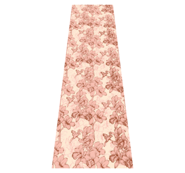 Alfombra vinílica dormitorio flores 3d vintage - TenVinilo