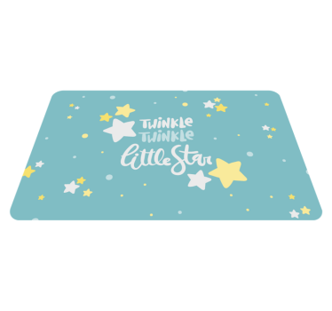 Alfombra vinilica infantil twinkle con estrellas - TenVinilo