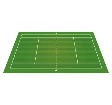 Alfombra vinílica juvenil pista de tennis - TenVinilo