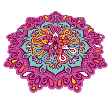 Alfombra pvc mandala floral - TenVinilo