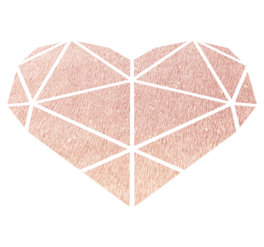 Alfombra vinílica rosa minimalista corazon - TenVinilo