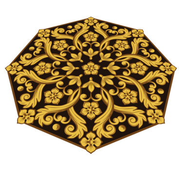 Alfombra pvc filigranas florales - TenVinilo