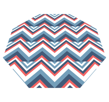 Alfombra pvc nordica rayas de colores - TenVinilo