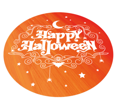 Alfombra de vinilo recibidor feliz halloween - TenVinilo