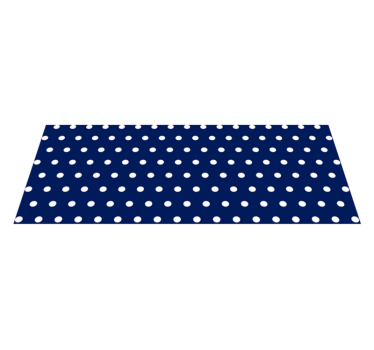 Alfombra vinilo azul con puntos blancos - TenVinilo