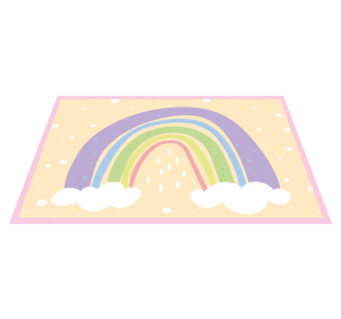 Alfombra vinílica infantil Arco iris - TenVinilo