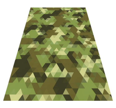 Alfombra vinílica dormitorio Camuflaje geométrico - TenVinilo