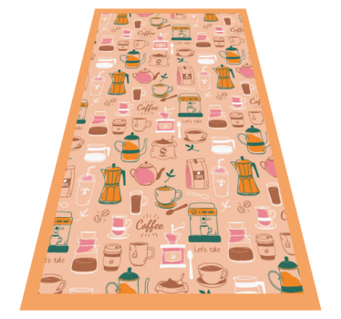 Alfombra de vinilo textura de granos de café - TenVinilo
