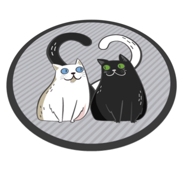 Alfombras vinílicas de animales con gatos de ojos de colores - TenVinilo