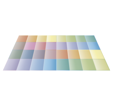 Alfombras vinílicas de azulejos Baldosa multicolor - TenVinilo