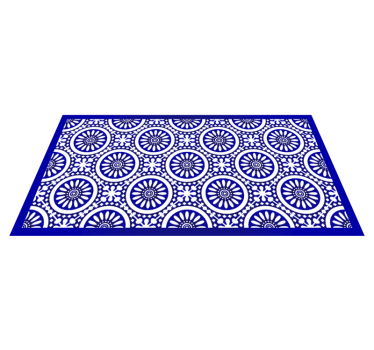 Alfombras vinílicas de azulejos Azulejos tonos azules - TenVinilo