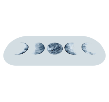 Alfombra vinilo dormitorio Fases de la luna - TenVinilo