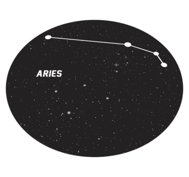 Alfombras de vinilo modernas Signo del zodiaco aries - TenVinilo