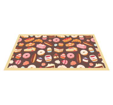Alfombra vinílica cocina Postre yummi - TenVinilo