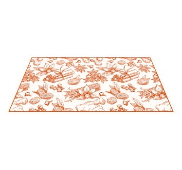 Alfombra vinílica cocina con especias marrones - TenVinilo
